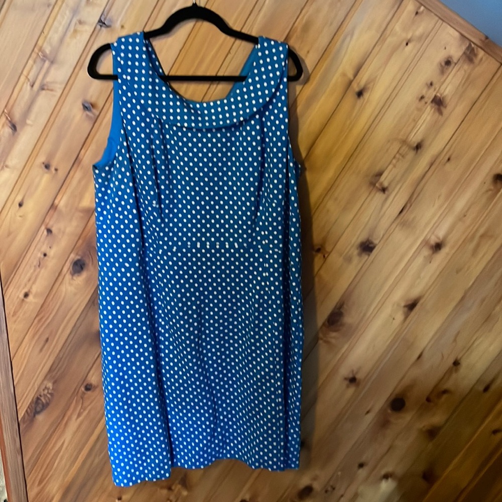 Land’s end Peter Pan collar sleeveless shift dress